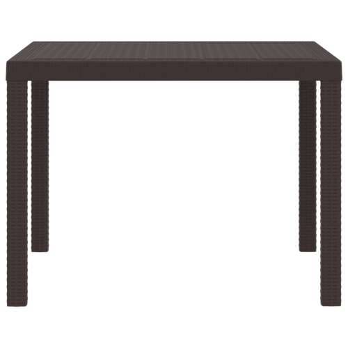 Vrtni Stol Smeđi 100x100x73 cm Poli Rattan Cijena