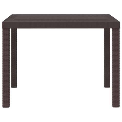 Vrtni Stol Smeđi 100x100x73 cm Poli Rattan Cijena