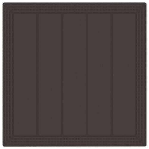 Vrtni Stol Smeđi 100x100x73 cm Poli Rattan Cijena