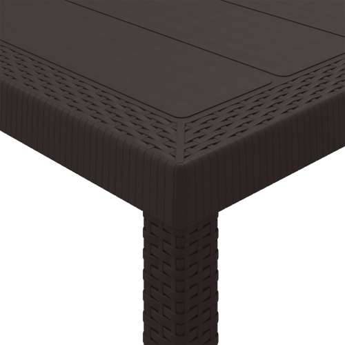 Vrtni Stol Smeđi 100x100x73 cm Poli Rattan Cijena