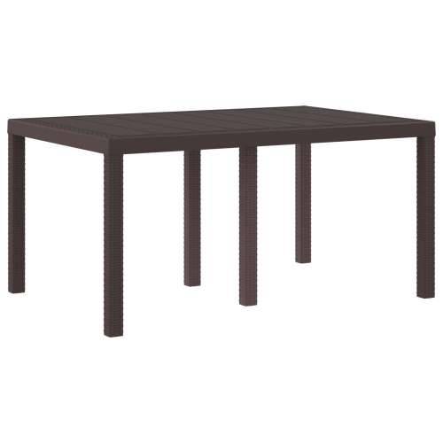 Stolić za vrt Smeđa 150x100x73 cm Poli Ratan Cijena