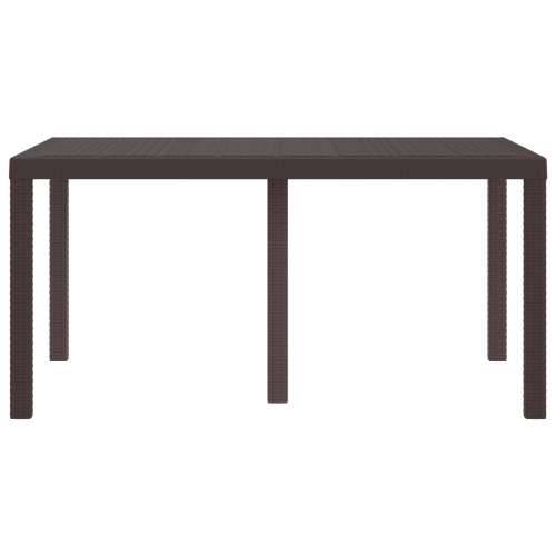 Stolić za vrt Smeđa 150x100x73 cm Poli Ratan Cijena