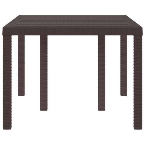 Stolić za vrt Smeđa 150x100x73 cm Poli Ratan Cijena