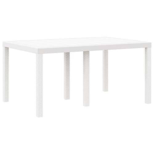 vrtni stol bijeli 150x100x73 cm poli ratan Cijena