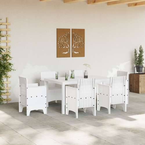 vrtni stol bijeli 150x100x73 cm poli ratan Cijena