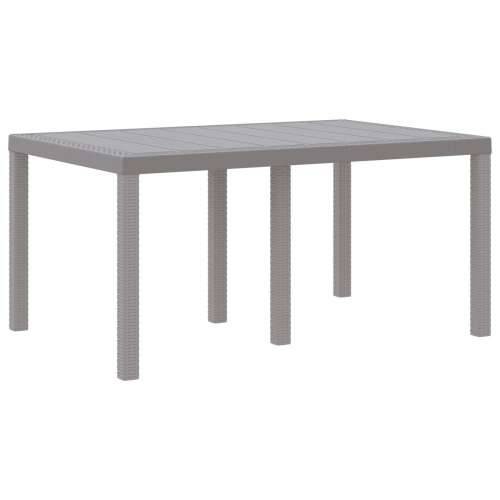 Vrtni Stol Svjetlosiva 150x100x73 cm Poliratn Cijena