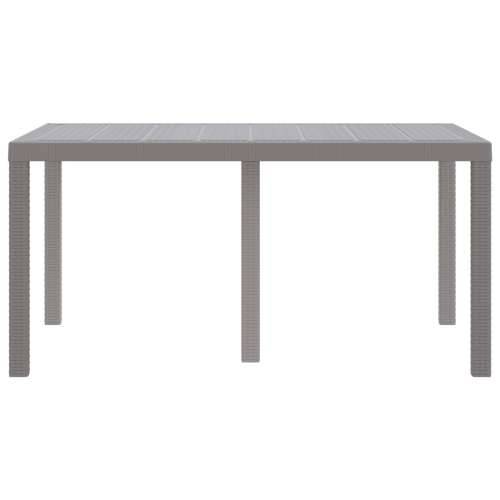 Vrtni Stol Svjetlosiva 150x100x73 cm Poliratn Cijena