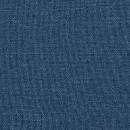 Krevet s madracem plavi 90 x 200 cm od tkanine - Plava 90 x 200 cm Cijena