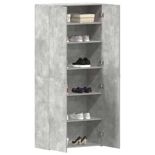 Ormar za cipele Betonski sivi 80x35,5x180 cm Konstruirano drvo Cijena