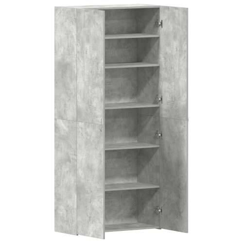 Ormar za cipele Betonski sivi 80x35,5x180 cm Konstruirano drvo Cijena