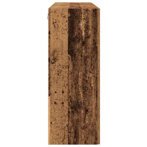 Zidni ormar Set od 2 Smeđi Masivno drvo 139 x 34 x 90 cm Bife Cijena