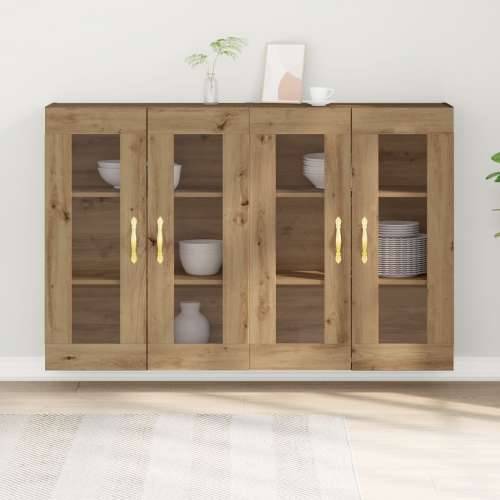 Zidni Kabinet Set od 2 Hrast Konstruirano drvo 139 x 34 x 90 cm Cijena
