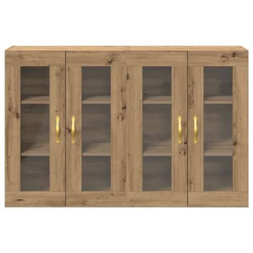 Zidni Kabinet Set od 2 Hrast Konstruirano drvo 139 x 34 x 90 cm Cijena
