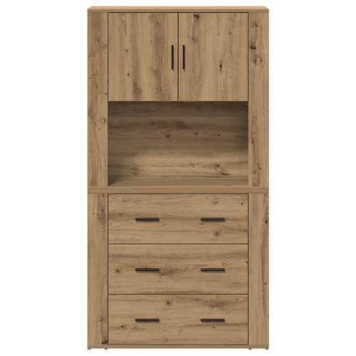 Visoki ormar od umjetnog hrasta 80x33x150 cm konstruirano drvo Cijena