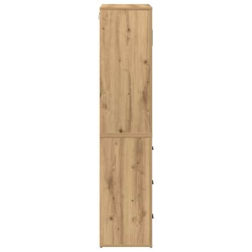Visoki ormar od umjetnog hrasta 80x33x150 cm konstruirano drvo Cijena