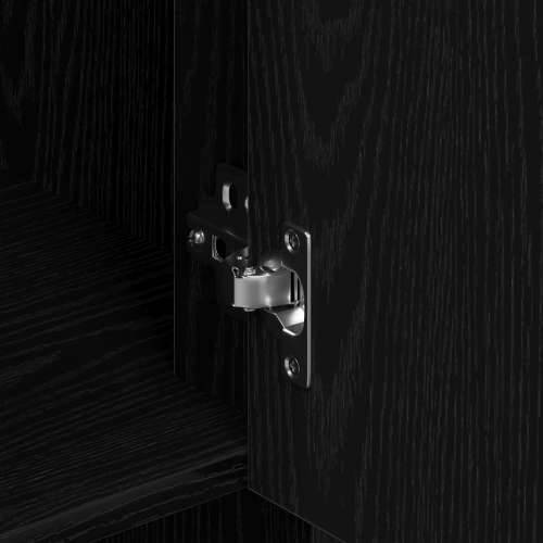 visoki ormar crni hrast 80x33x150 cm konstruirano drvo Cijena