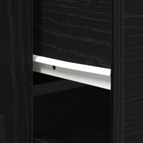 visoki ormar crni hrast 80x33x150 cm konstruirano drvo Cijena