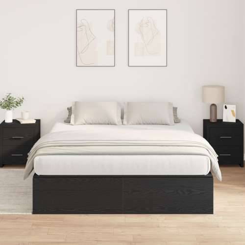 Okvir kreveta za pohranu Crna hrastovina 200x200 cm Cijena