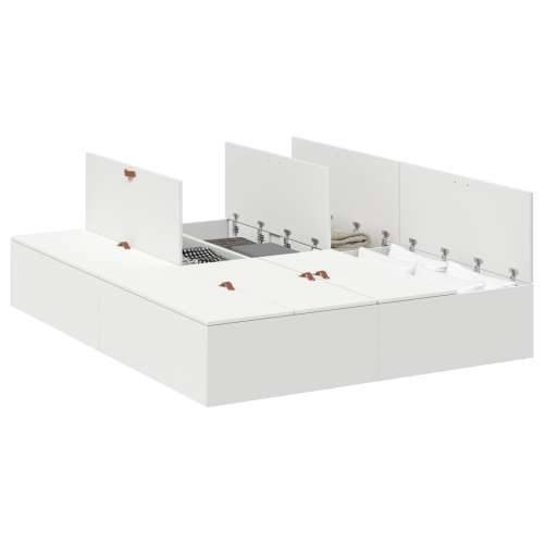 KREVET S PROSTOROM ZA POHRANU Bijela 140x190 cm Cijena