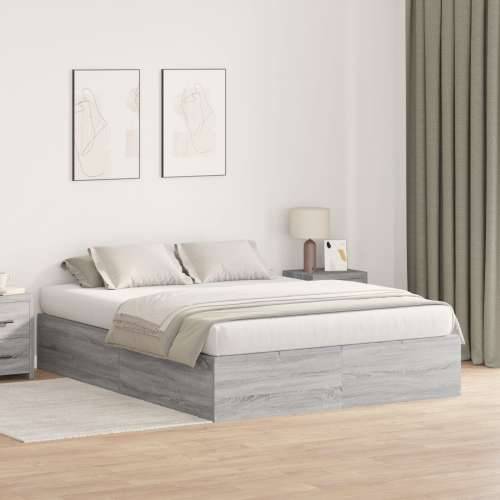 KREVET S PROSTOROM ZA POHRANU SIVI SONOMA 140x190 cm Cijena