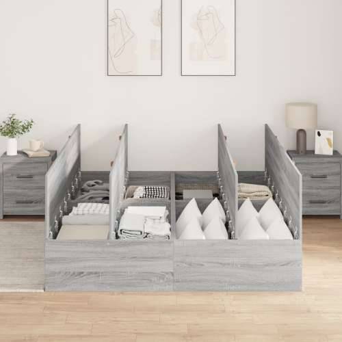 KREVET S PROSTOROM ZA POHRANU SIVI SONOMA 140x190 cm Cijena