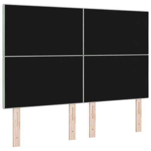 Uzglavlje s gumbastim ukrasima Svjetlosiva 140 cm Baršun Cijena