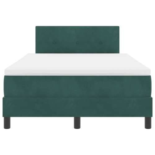 Box Spring Krevet s Madracem Tamno Zeleno 120x200 cm Baršun Cijena