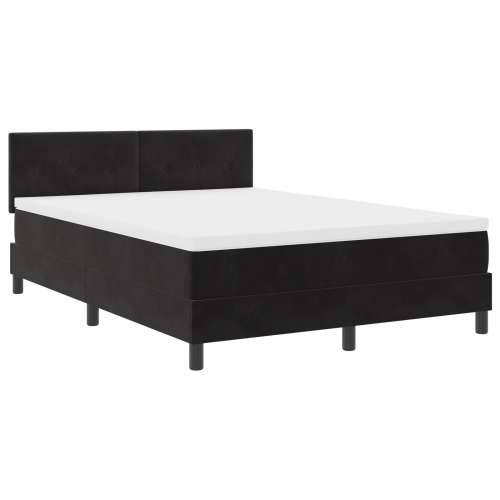 Tapački krevet s madracem Crna 140x190 cm Baršun Cijena
