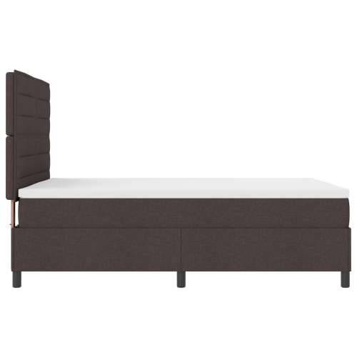 Box Spring Krevet s madracem Tamnosmeđa 140x190 cm Tkanina Cijena