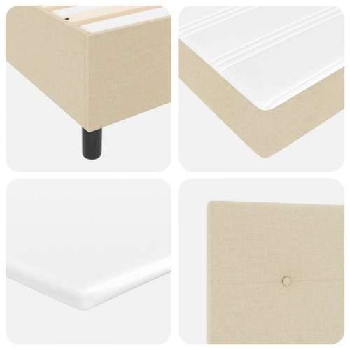 Box Spring krevet s dušekom bež 100x200 cm tkanina Cijena