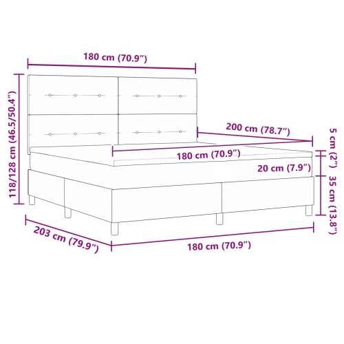 box spring krevet s madracem svijetlosiva super king tkanina Cijena