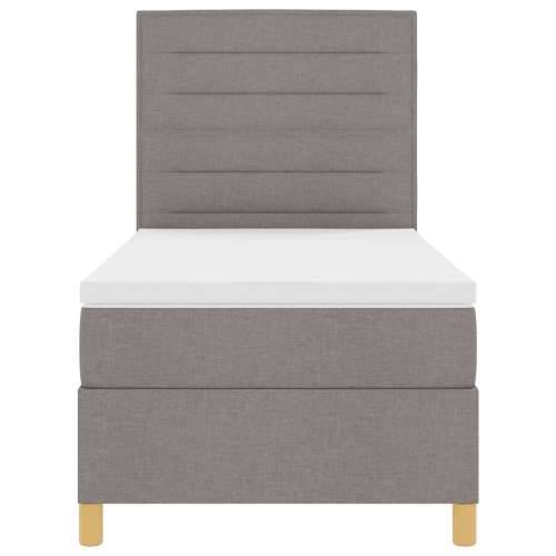 Box Spring Krevet s Madracem Taupe 100x200 cm Tkanina Cijena