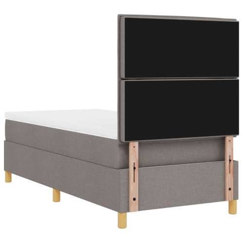 Box Spring Krevet s Madracem Taupe 100x200 cm Tkanina Cijena