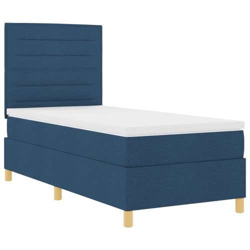 futon krevet s madracem plavi 100x200 cm tkanina Cijena