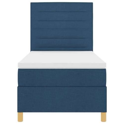 futon krevet s madracem plavi 100x200 cm tkanina Cijena