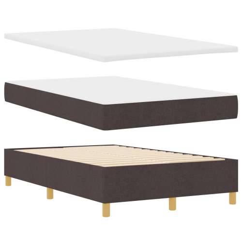 Krevet s box springom i madracem tamnosmeđi 120x200 cm tkanina Cijena