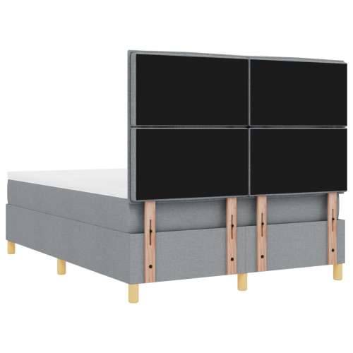 Krevet s kutijom s madracem Svjetlosiva 140x190 cm Tkanina Cijena