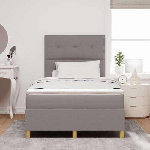 Kutijasti krevet s madracem taupe 120x200 cm tkanina Cijena