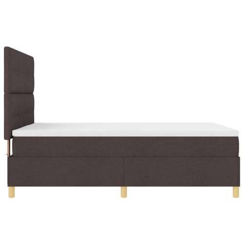 Box Spring Krevet s madracem tamnosmeđi 140x190 cm tkanina Cijena