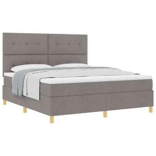 krevet s madracem taupe super king tkanina Cijena
