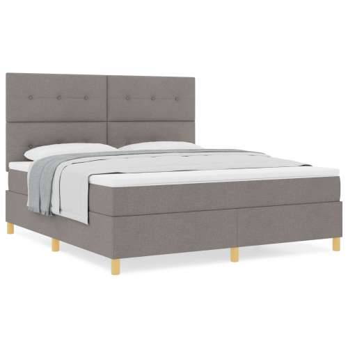 krevet s madracem taupe super king tkanina Cijena