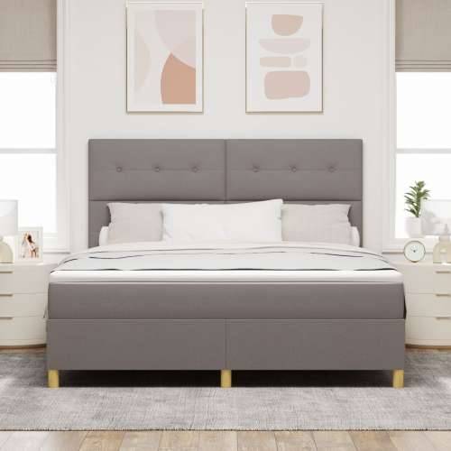 krevet s madracem taupe super king tkanina Cijena