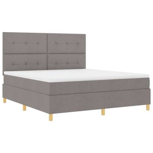 krevet s madracem taupe super king tkanina Cijena