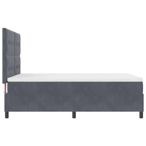 Box Spring Krevet s Madracem Tamno Sivi 160x200 cm Baršun Cijena