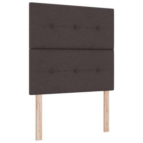 Box Spring Krevet s Madracem Tamno Smeđi 100x200 cm Tkanina Cijena