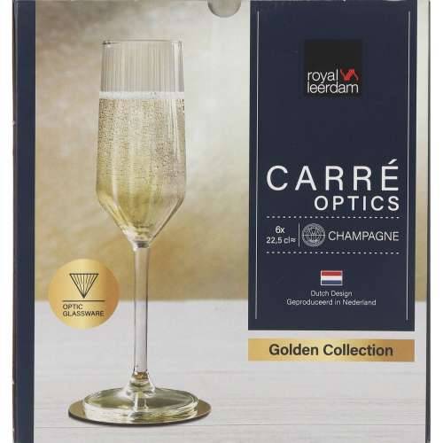 Čaša za šampanjac Inde Carre optics 6 Dijelovi Cijena
