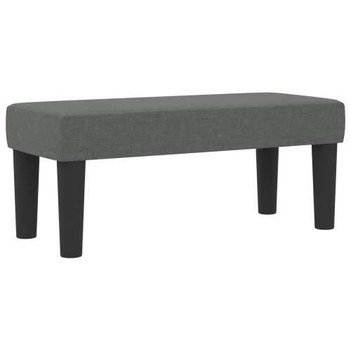 Krevet s opružnim madracem i klupom tamnosive boje 100x200 cm tkanina Cijena