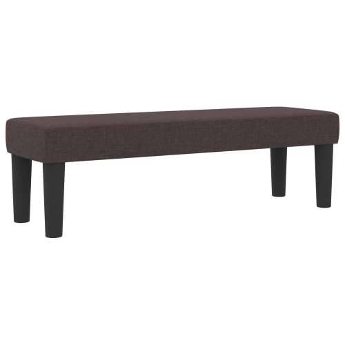 Box Spring krevet s madracem i klupom tamnosmeđi 140x190 cm tkanina Cijena