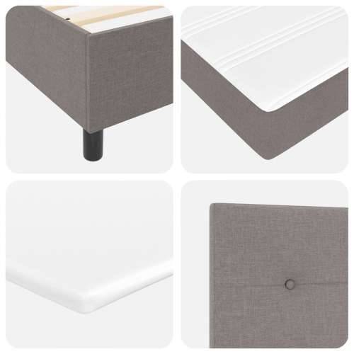 krevet s box springom i madracem te klupom taupe 140x200 cm tkanina Cijena