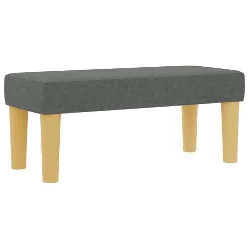 box spring krevet s madracem i klupom tamno siva 90x200 cm tkanina Cijena